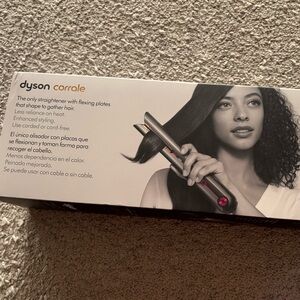 COPY - DYSON CORRALE STRAIGHTENER — BLACK NICKEL/FUCHSIA — BRAND NEW — NEVER US…